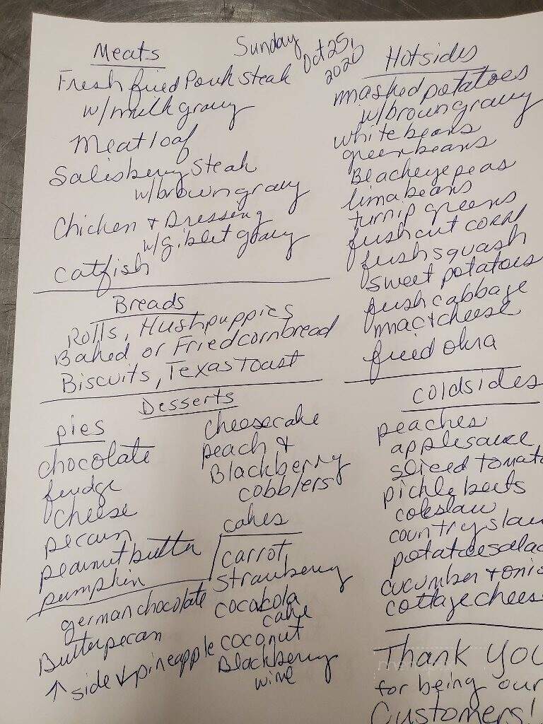 Country Junction Restaurant - Joelton, TN menu_pic