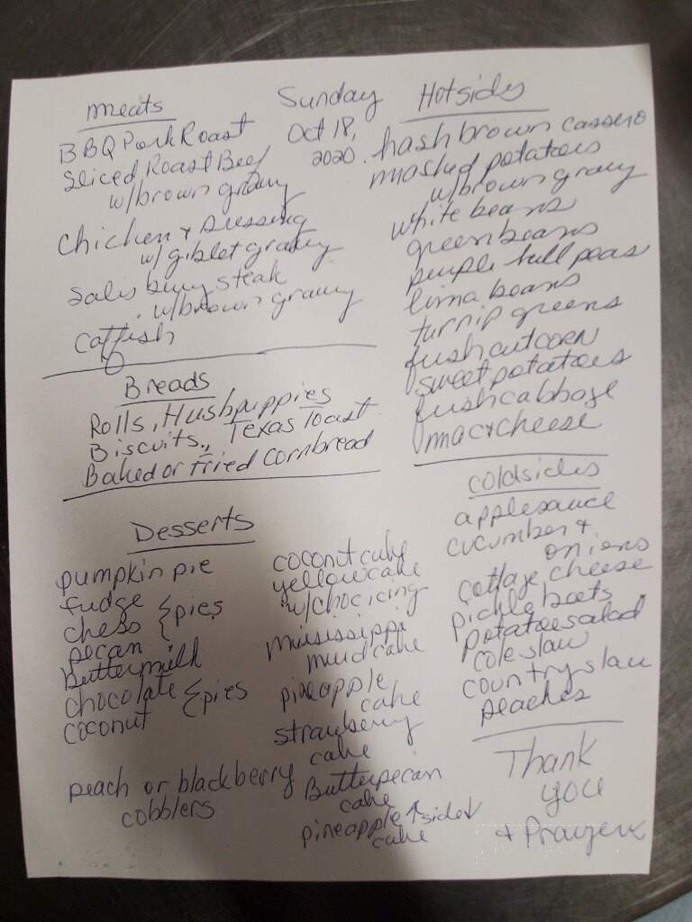 Country Junction Restaurant - Joelton, TN menu_pic