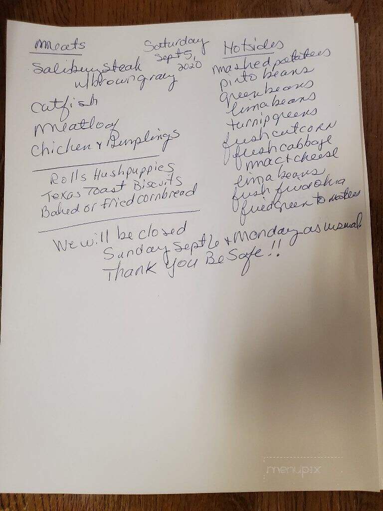 Country Junction Restaurant - Joelton, TN menu_pic