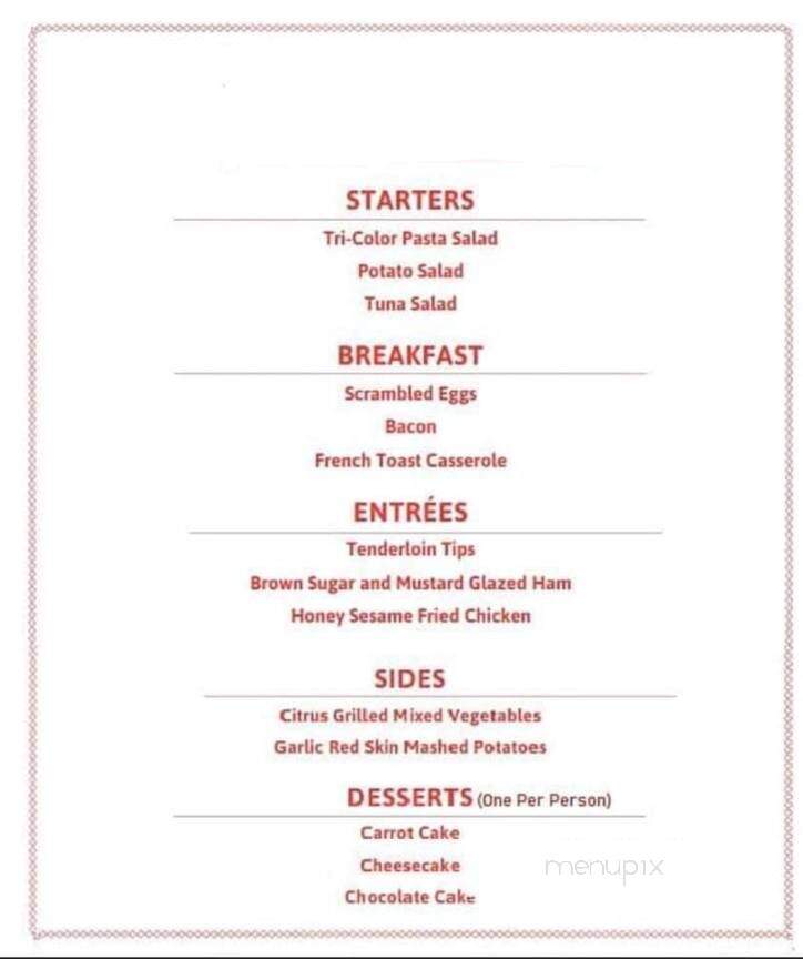 Blue Heron - Big Bend, WI menu_pic