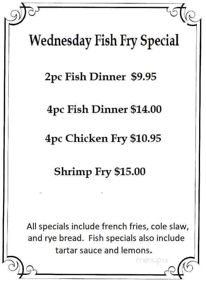 Blue Heron - Big Bend, WI menu_pic