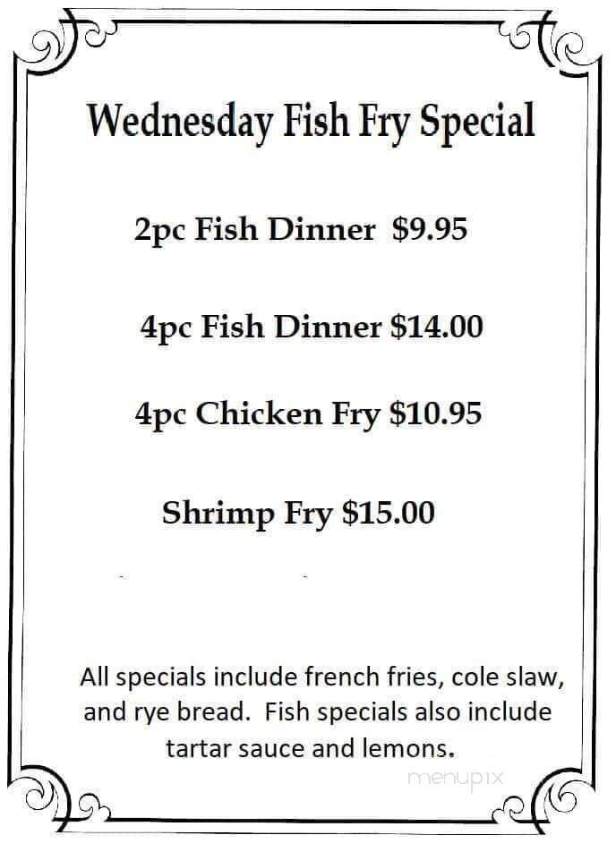 Blue Heron - Big Bend, WI menu_pic