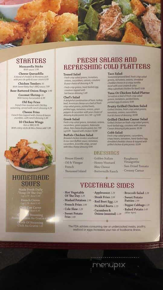 Columbia Family Restaurant At Prospect - Columbia, PA menu_pic