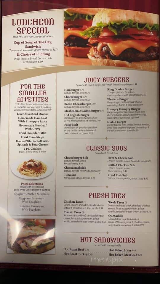 Columbia Family Restaurant At Prospect - Columbia, PA menu_pic