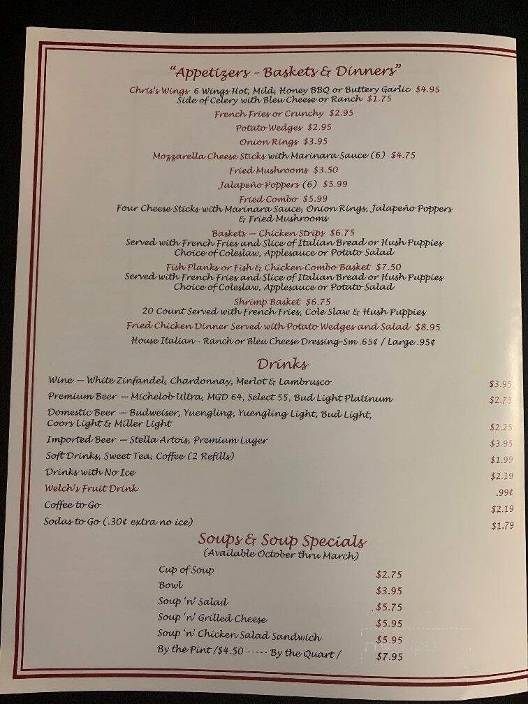 Station Square - Nutter Fort, WV menu_pic