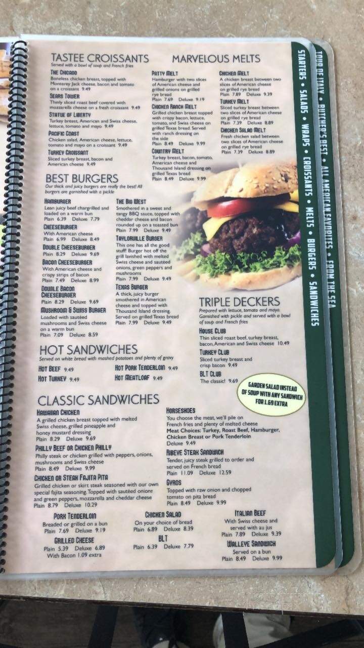 Spring Garden Restaurant - Taylorville, IL menu_pic