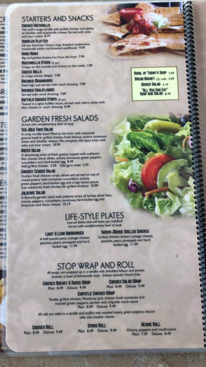Spring Garden Restaurant - Taylorville, IL menu_pic