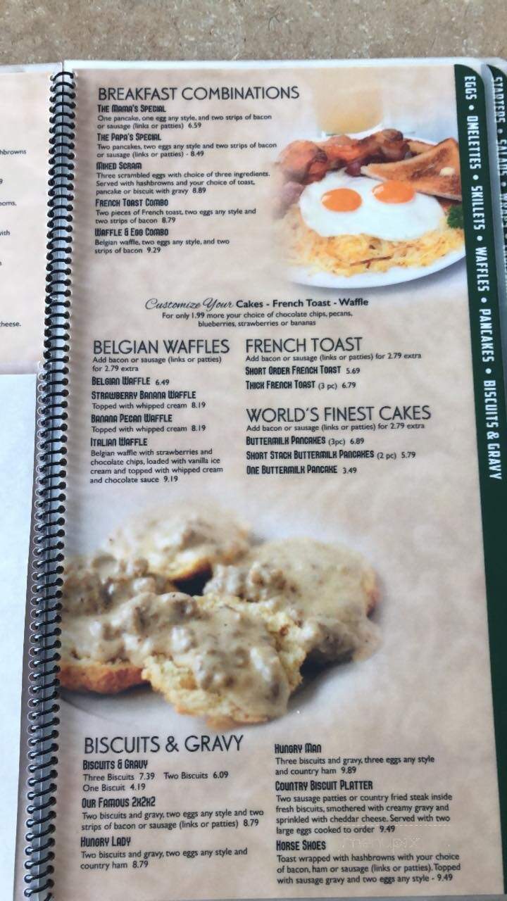 Spring Garden Restaurant - Taylorville, IL menu_pic