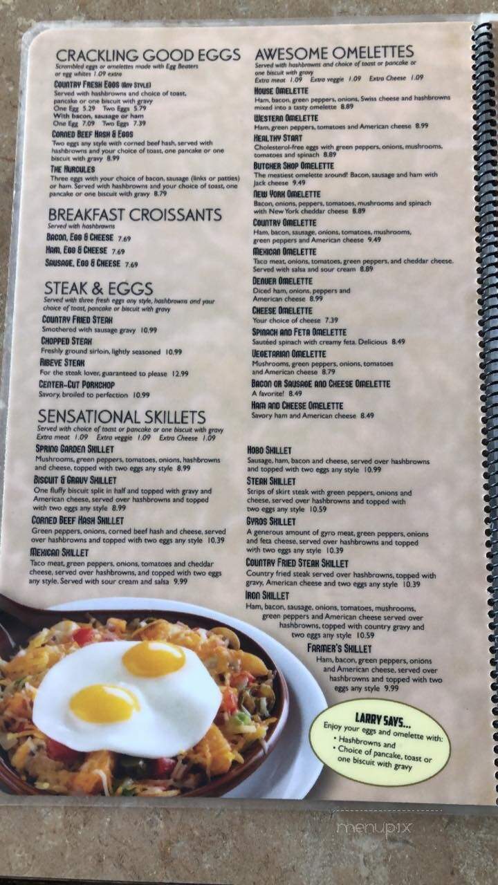 Spring Garden Restaurant - Taylorville, IL menu_pic