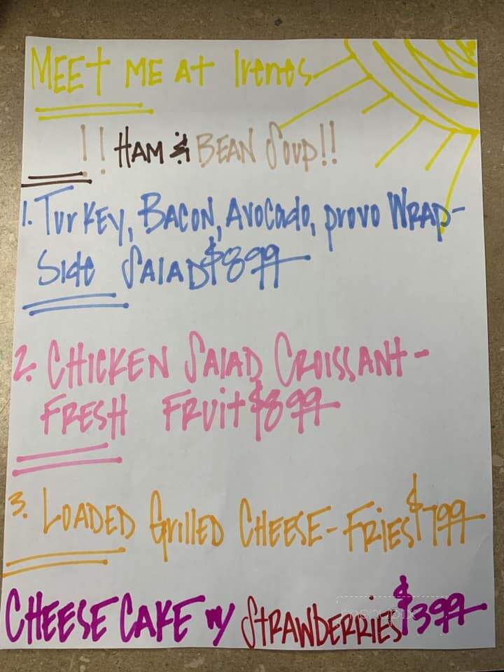 Meet Me at Irene's - Hartville, OH menu_pic
