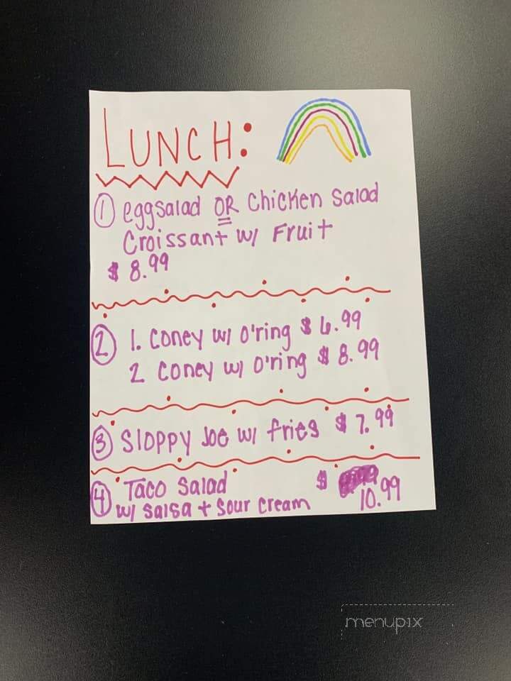 Meet Me at Irene's - Hartville, OH menu_pic