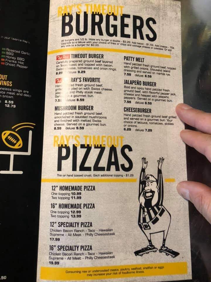 Time Out Sports Bar & Grill - Clinton, IA menu_pic