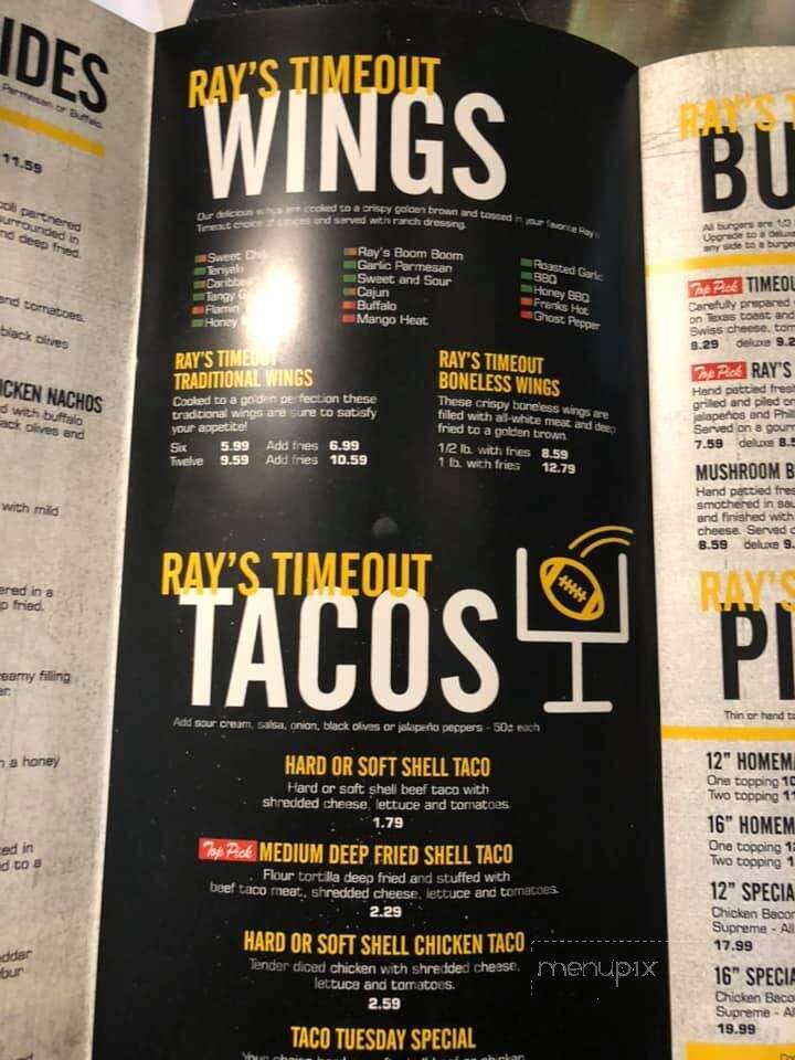 Time Out Sports Bar & Grill - Clinton, IA menu_pic