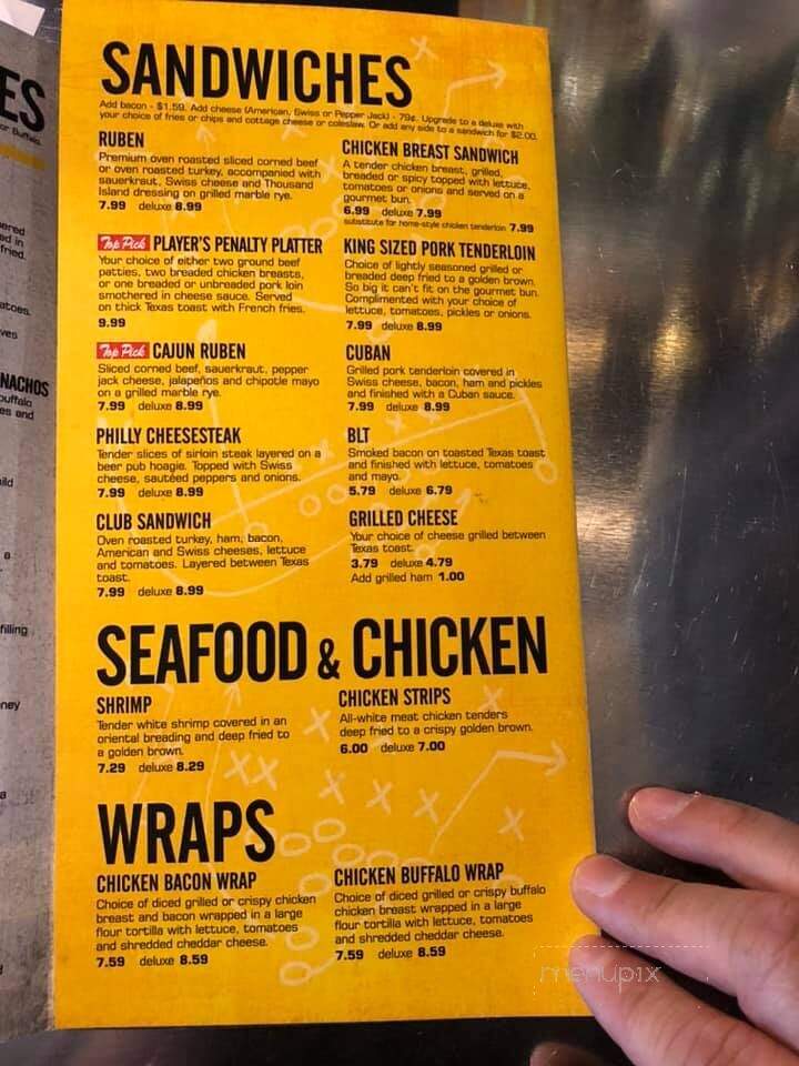 Time Out Sports Bar & Grill - Clinton, IA menu_pic