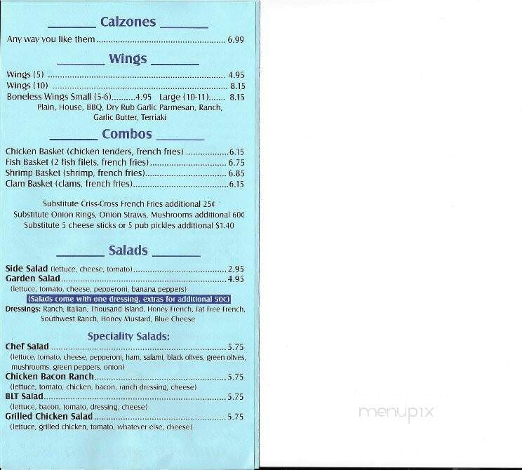 Amore' Pizzeria - Washington Court House, OH menu_pic