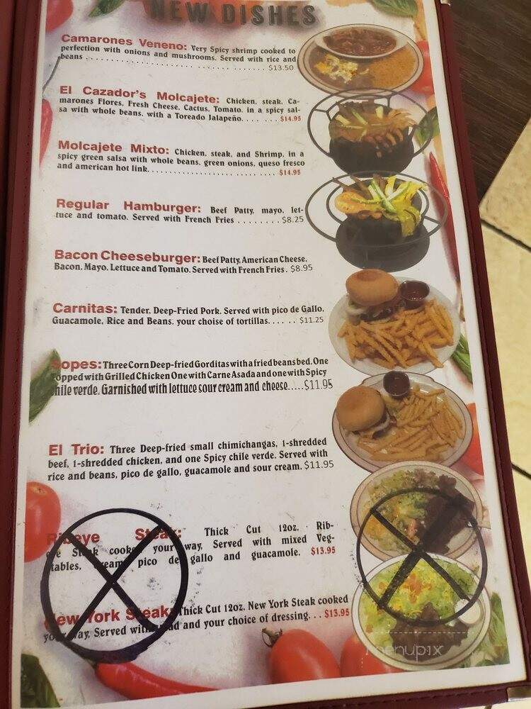 El Cazador Mexican Restaurant - Buhl, ID menu_pic