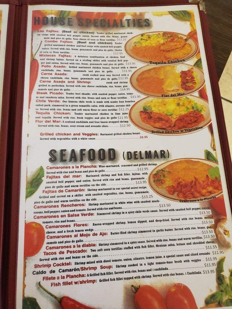 El Cazador Mexican Restaurant - Buhl, ID menu_pic