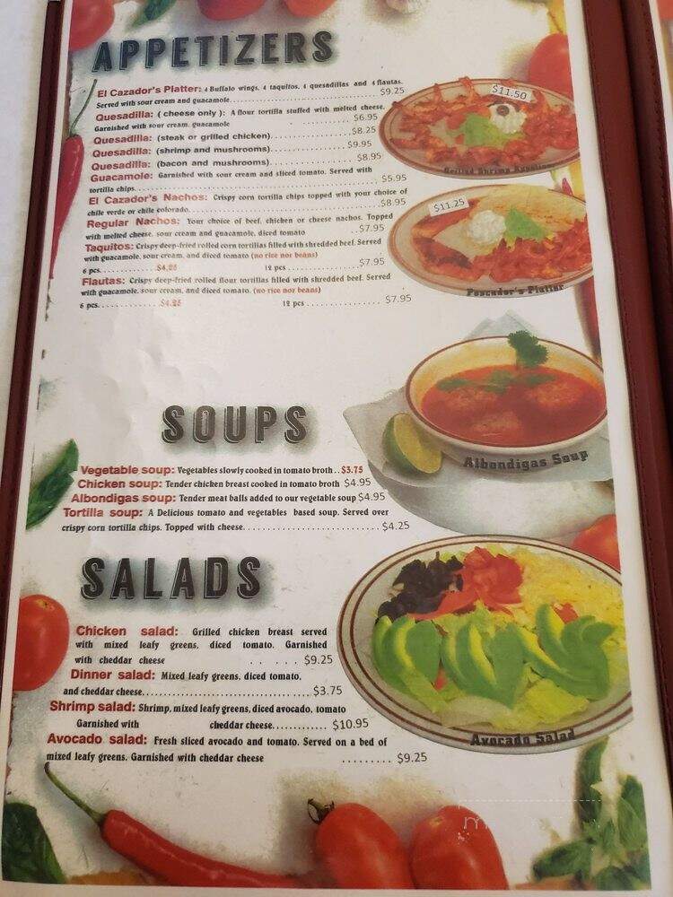 El Cazador Mexican Restaurant - Buhl, ID menu_pic