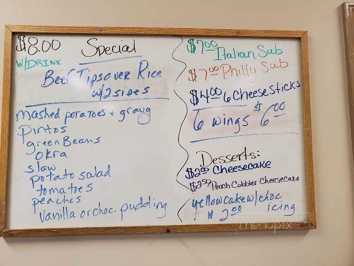 Mustang Cafe - Hendersonville, NC menu_pic