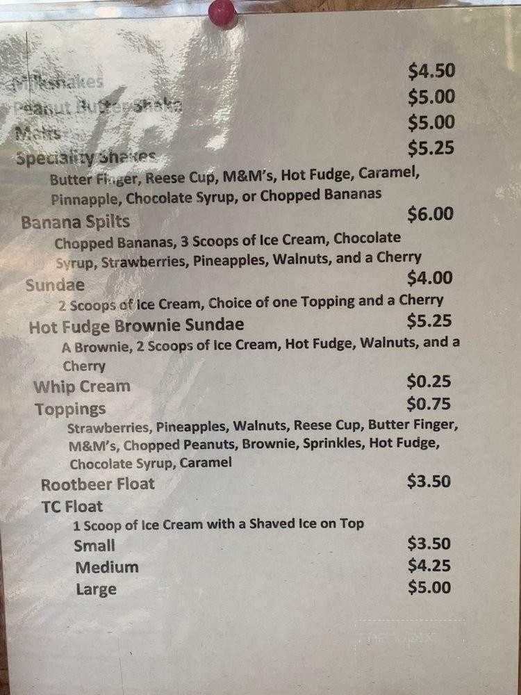 T C's Shaved Ice & Party Rent - Rock Hill, SC menu_pic