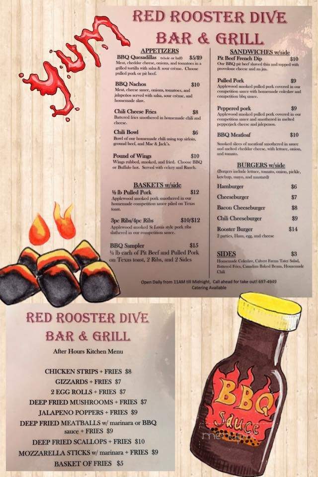 Red Rooster Bar & Grill - Selah, WA menu_pic