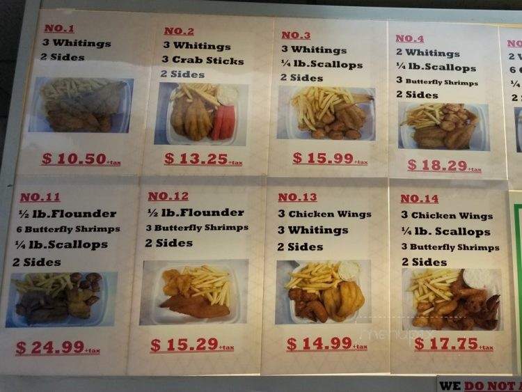 S & J Seafood - Philadelphia, PA menu_pic