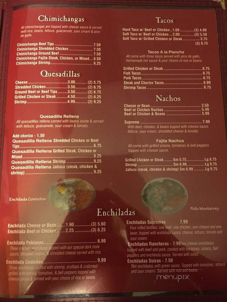El Rio Mexican Restaurant - Moulton, AL menu_pic