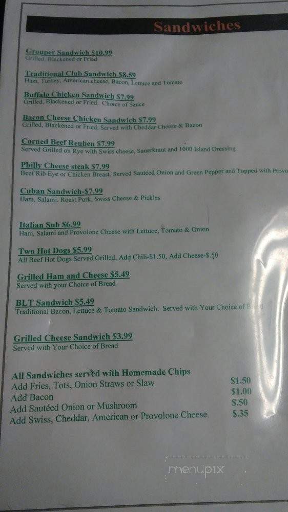 Sunset Grille - St Petersburg, FL menu_pic