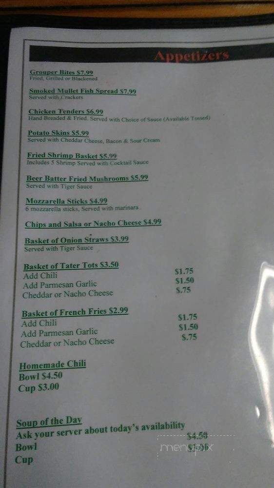 Sunset Grille - St Petersburg, FL menu_pic