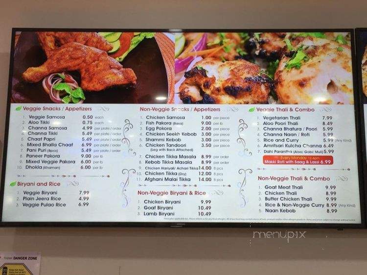 India Sweets Restaurant - Markham, ON menu_pic