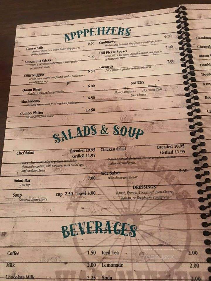 Wagon Wheel Restaurant & Lnge - Lake City, IA menu_pic