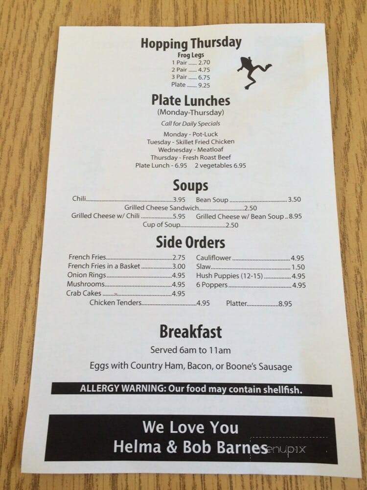 John O'Bryan's Tavern - Louisville, KY menu_pic