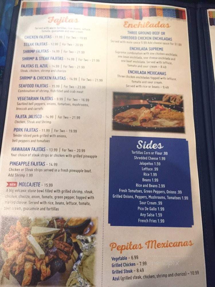 El Azul Grande - Pikeville, KY menu_pic