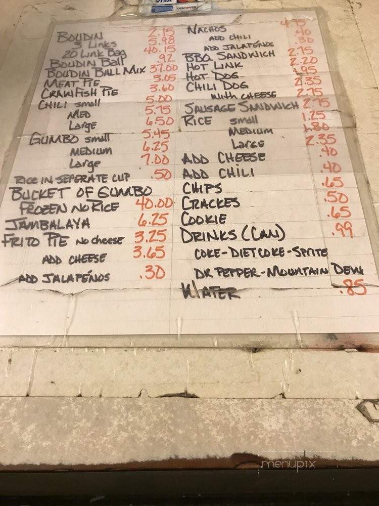 Kajun Kitchen - Alexandria, LA menu_pic