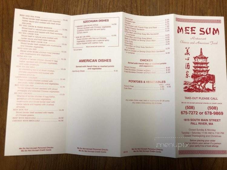 Mee Sum Restaurant & Cocktail - Fall River, MA