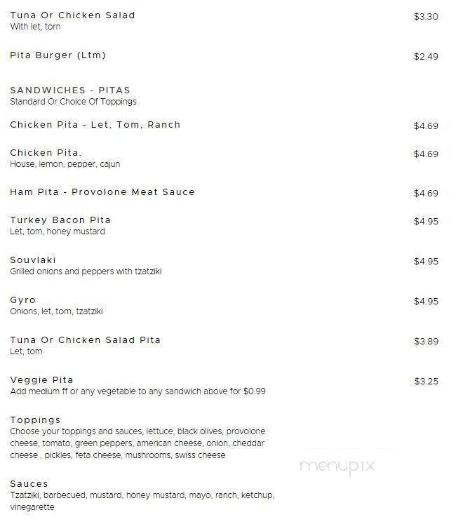 A J's Restaurant - Los Lunas, NM menu_pic