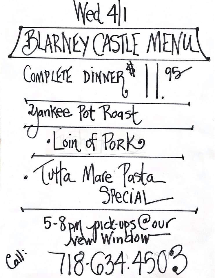 Blarney Castle - Breezy Point, NY menu_pic