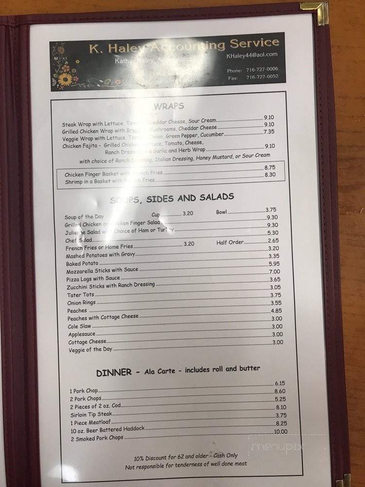 La Port's Pine Restaurant - Lockport, NY menu_pic