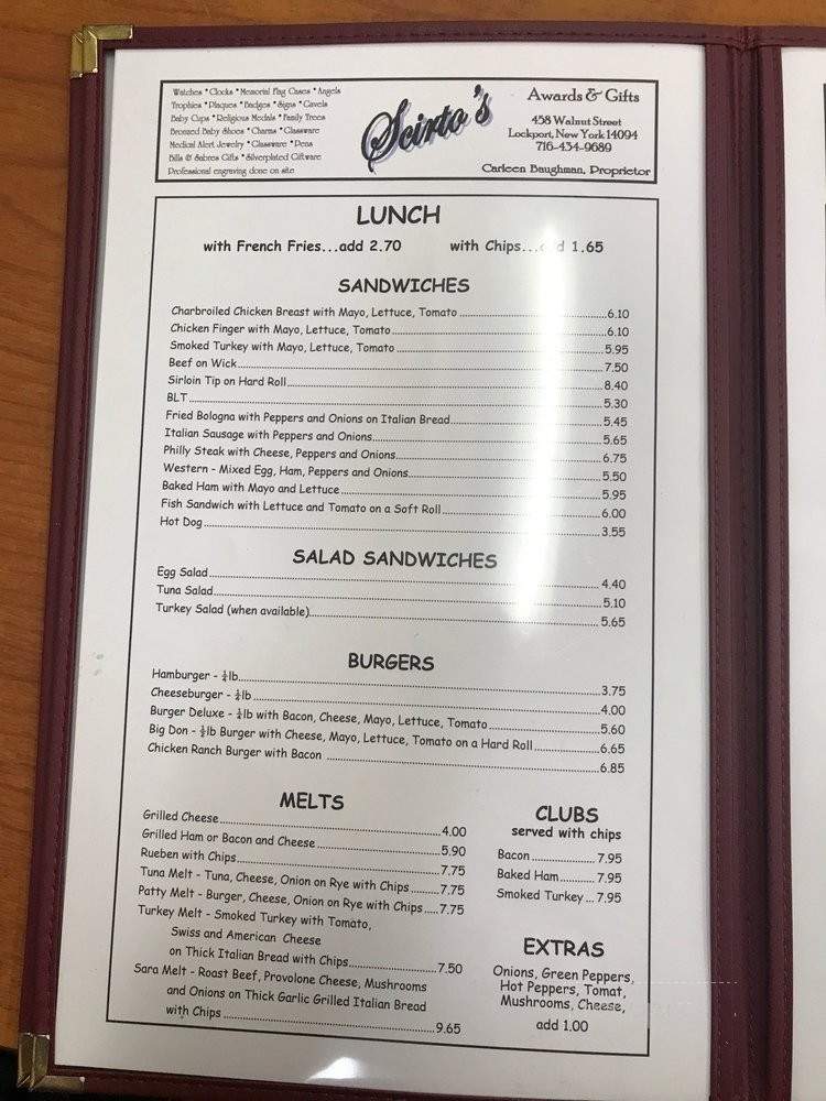 La Port's Pine Restaurant - Lockport, NY menu_pic