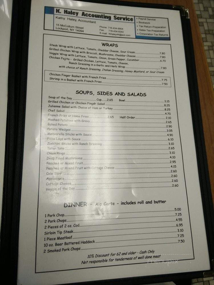 La Port's Pine Restaurant - Lockport, NY menu_pic