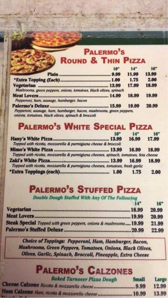 Palermo's - Albemarle, NC menu_pic