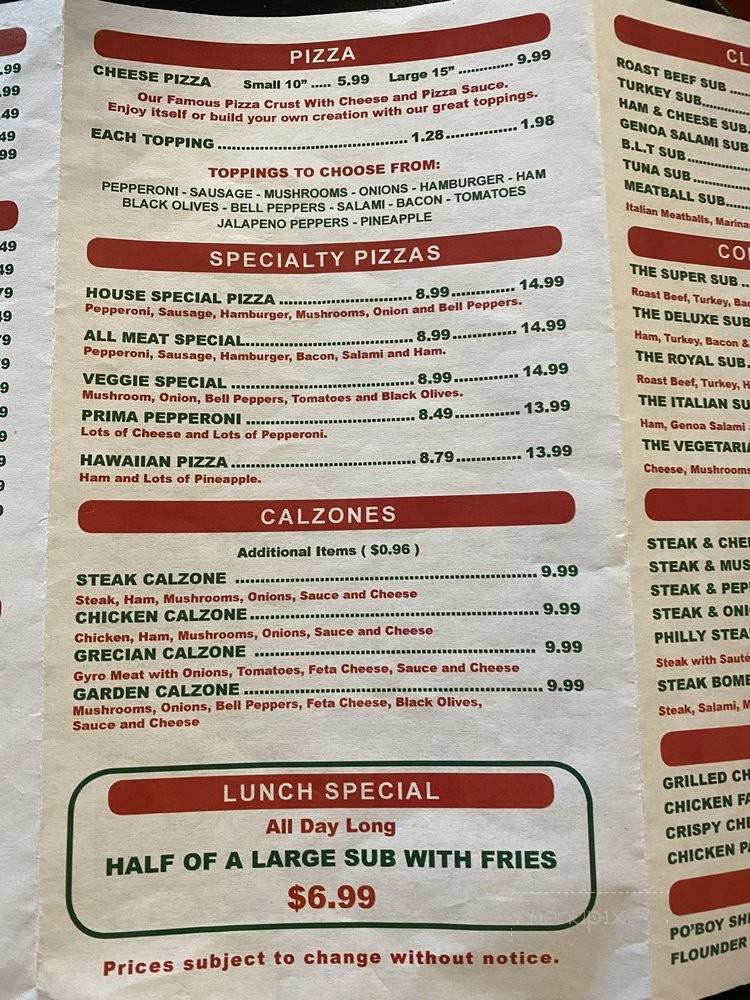 Mig's Of 96 - Ninety Six, SC menu_pic