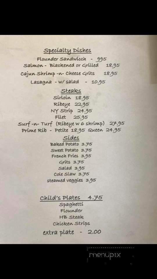 Mountain View Steak & Seafood - West Union, SC menu_pic