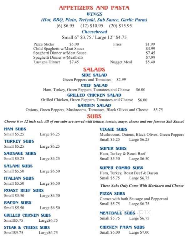 Santino's Pizza & Subs - Aynor, SC menu_pic