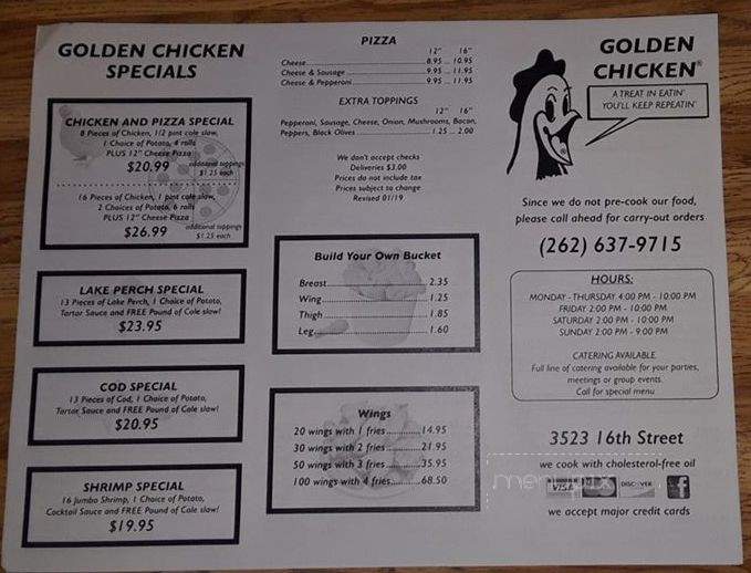 Golden Chicken Carry Outs - Racine, WI