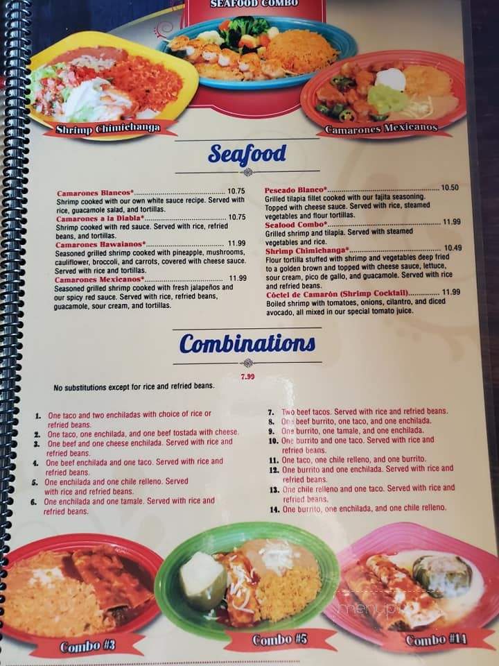 Los Arcos - Albertville, AL menu_pic