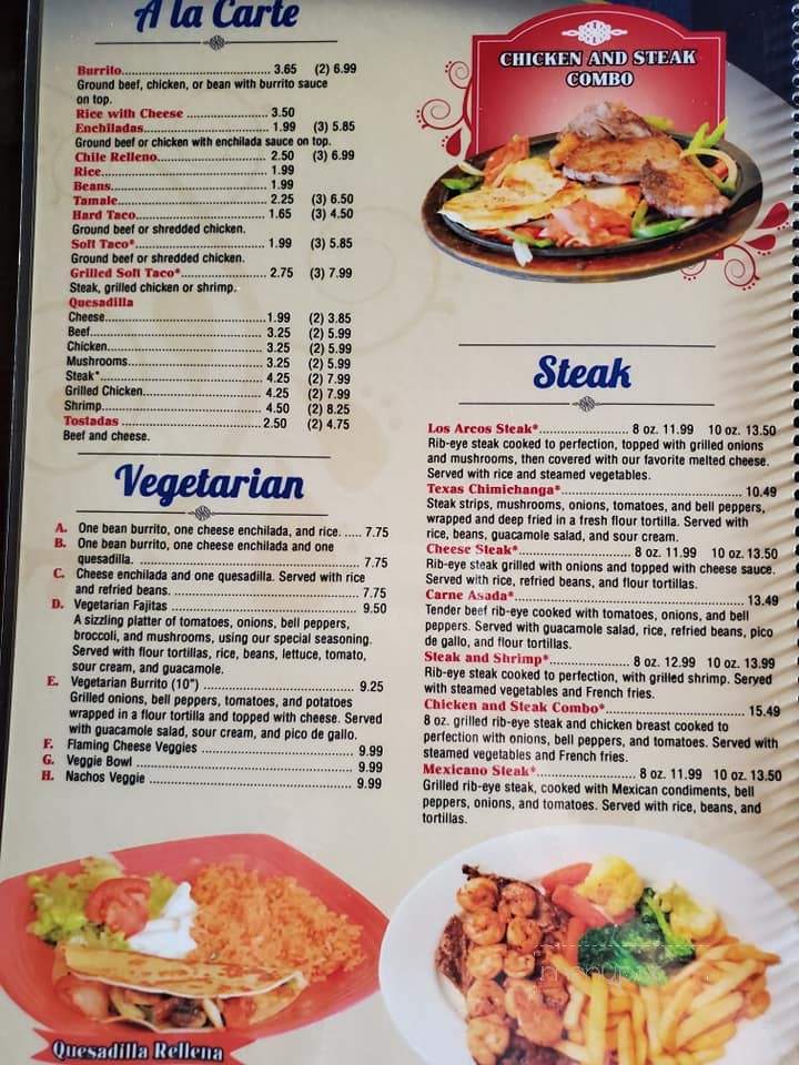 Los Arcos - Albertville, AL menu_pic