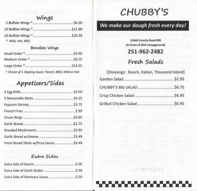 Chubby's Pizza Ribs & More - Lillian, AL