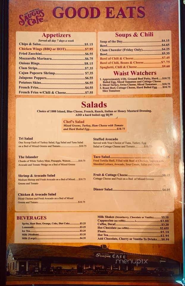 Saugus Cafe - Saugus, CA menu_pic