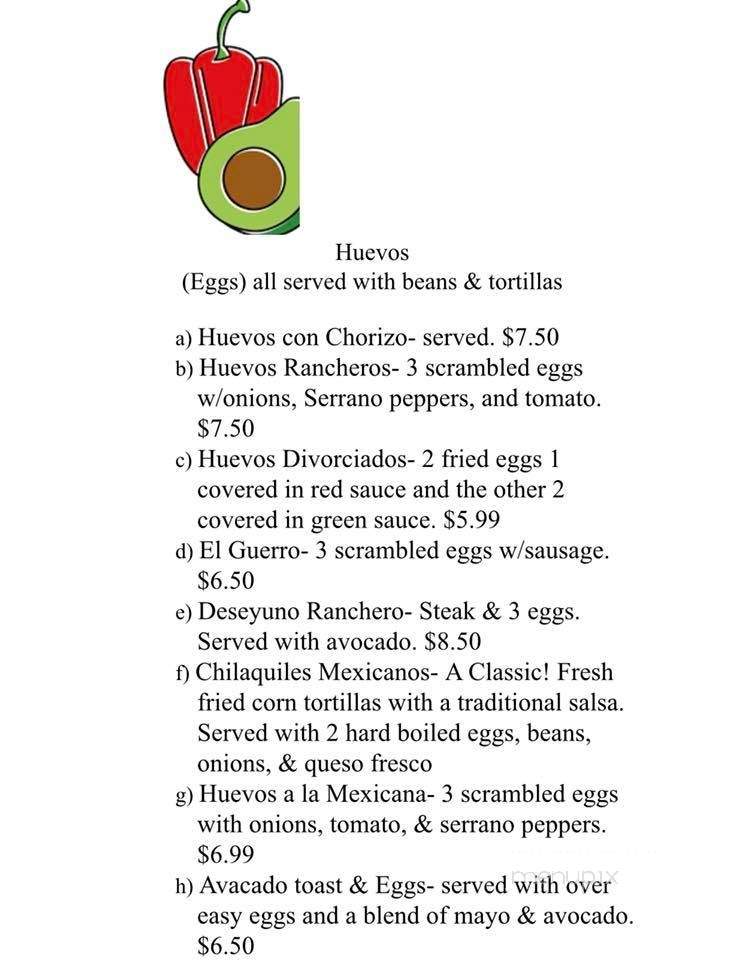 Los Garcia's Mexican Restaurant - Langley, OK menu_pic